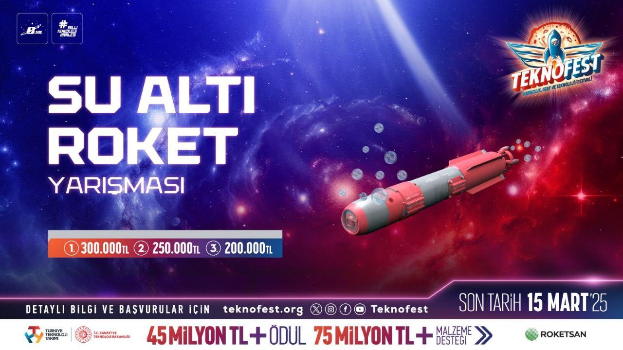 TEKNOFEST'te Denizlerin Altına İnilen Heyecan: Su Altı Roket Yarışması Başlıyor!