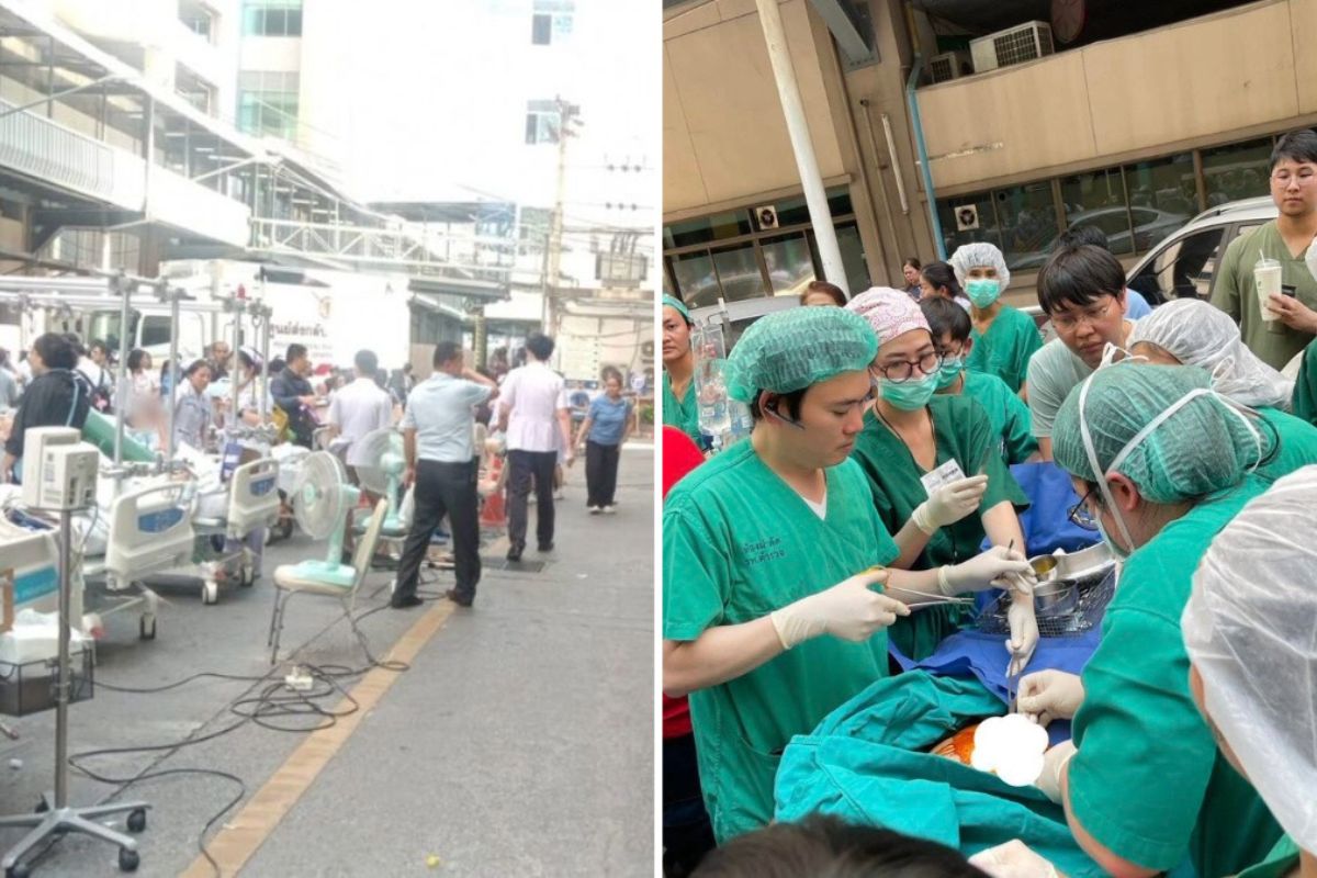 Terremoto na Tailândia: Médicos Realizam Cesárea de Emergência na Rua