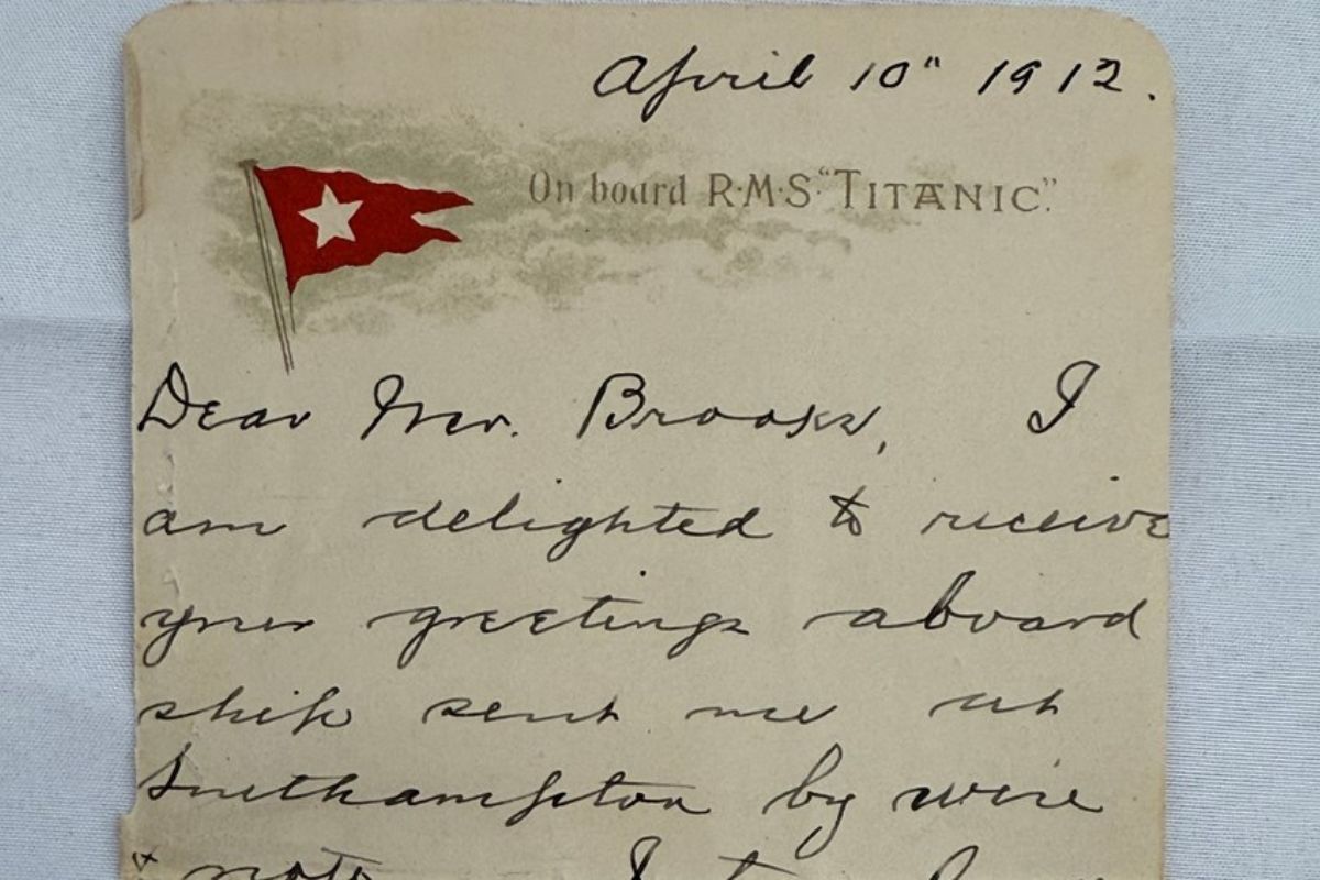 Carta Histórica do Titanic Vendida por R$ 2 Milhões: Um Recorde de Vendas