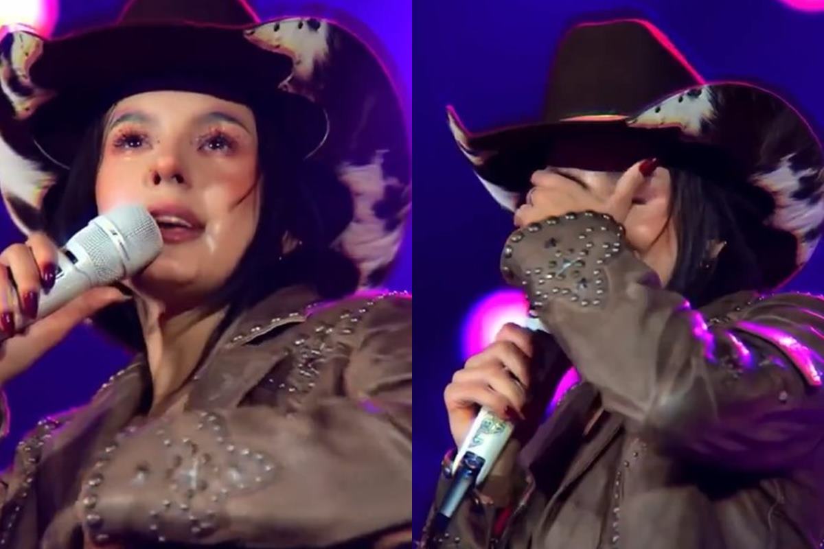 Ana Castela chora no palco e desabafa: "Não estou mais aguentando"