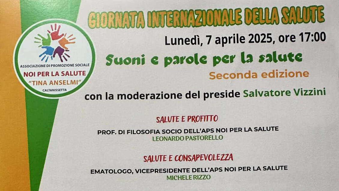 7° Giornata Mondiale della Salute: Convegno a Caltanissetta per il Diritto alla Salute