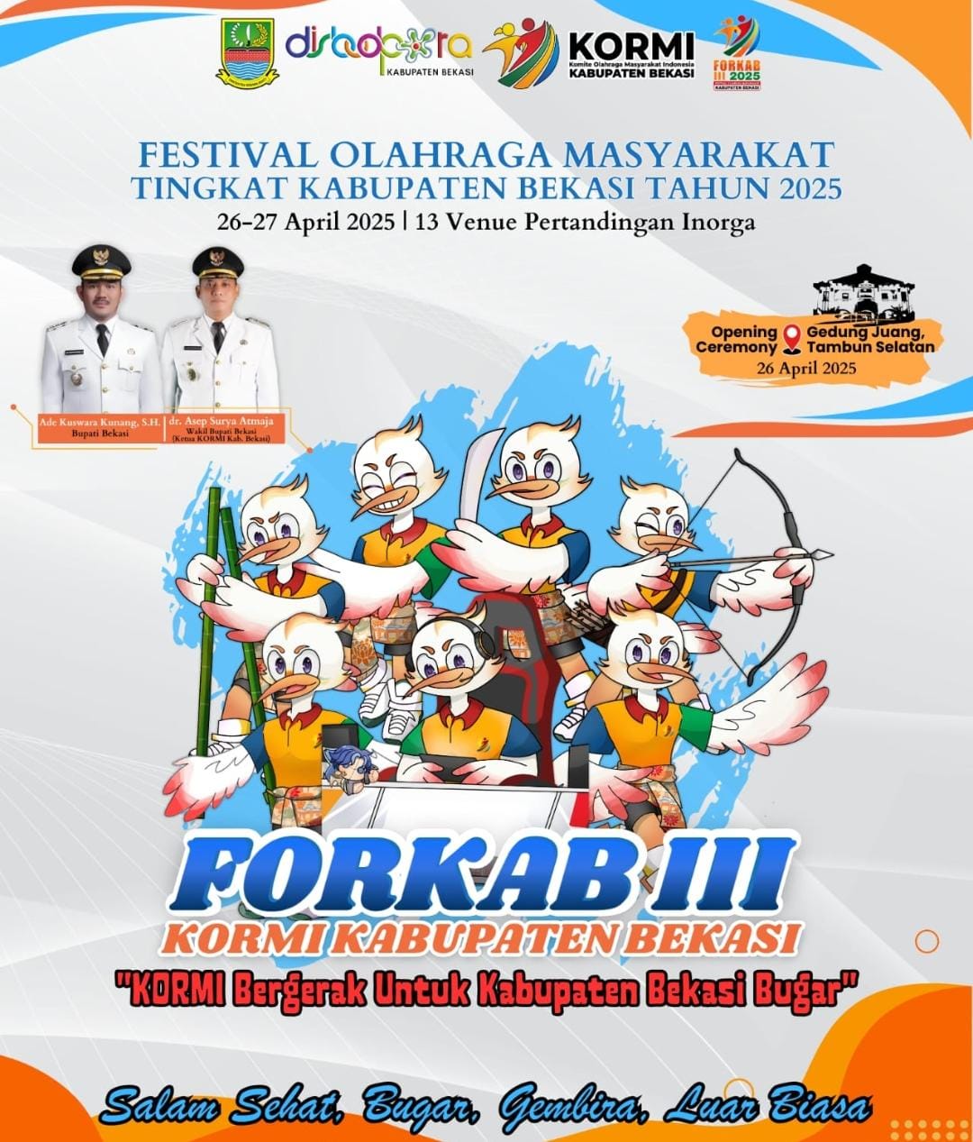 Forkab III Kabupaten Bekasi Tahun 2025: Sinergi Olahraga dan Budaya