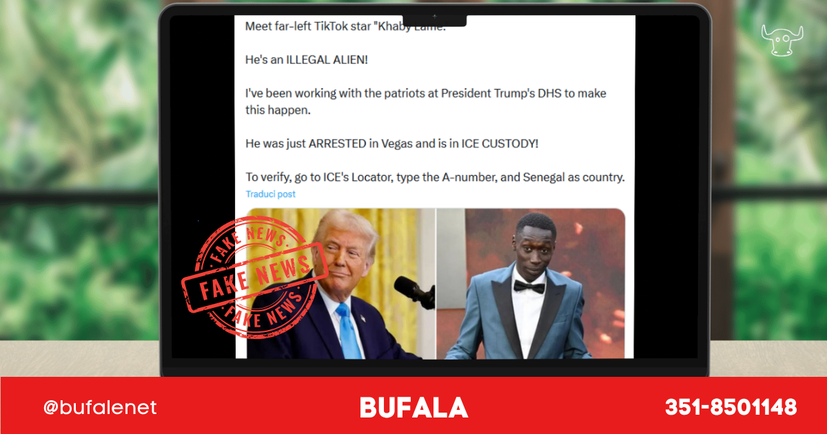 Trumpiani annunciano l'arresto di Khaby Lame "Tiktoker woke immigrato": ovviamente, bufala