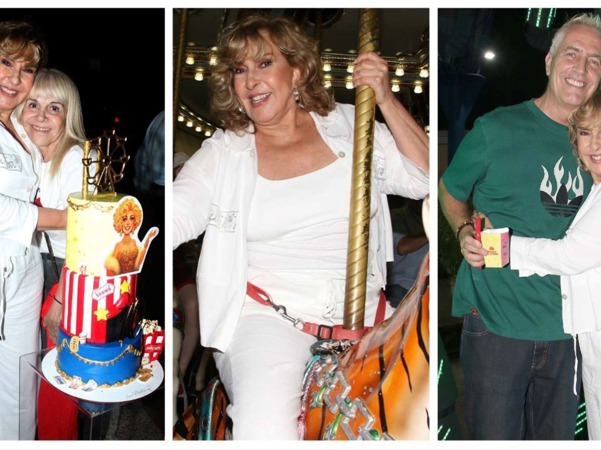 Georgina Barbarossa celebra sus 70 años en un emocionante parque de diversiones: ¡mira los looks de los famosos!