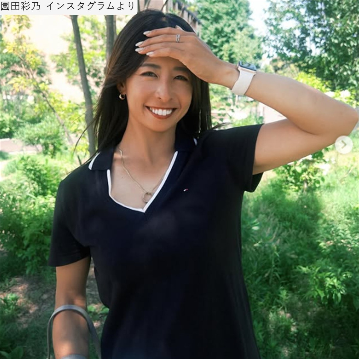SNSで話題のテニス美女・園田彩乃、抜群の健康美とキュートな笑顔！近影にファン熱狂