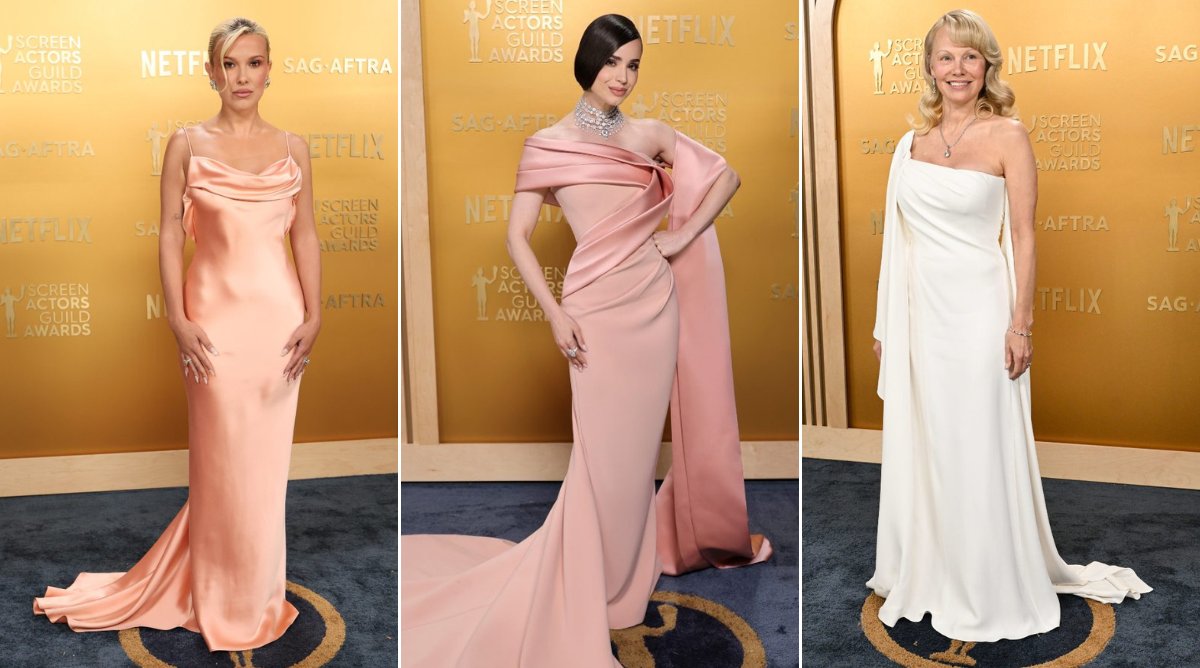 Sin maquillaje ni corbatas: celebridades "se relajan" en la alfombra roja de los premios SAG