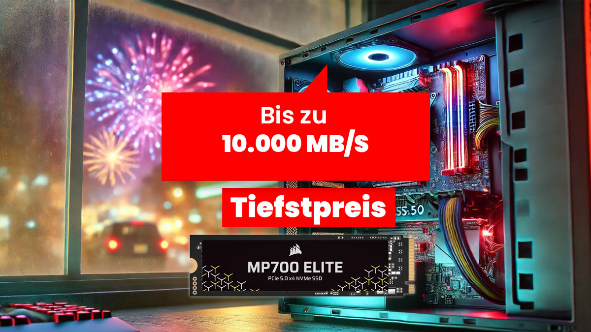 Corsair MP700 Elite: Die Schnellste PCIe-5.0-SSD zum Tiefstpreis!