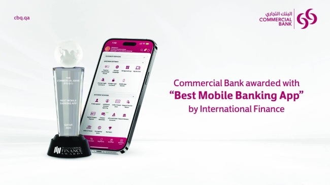 Commercial Bank gets 'Best Mobile Banking App' award from International Finance