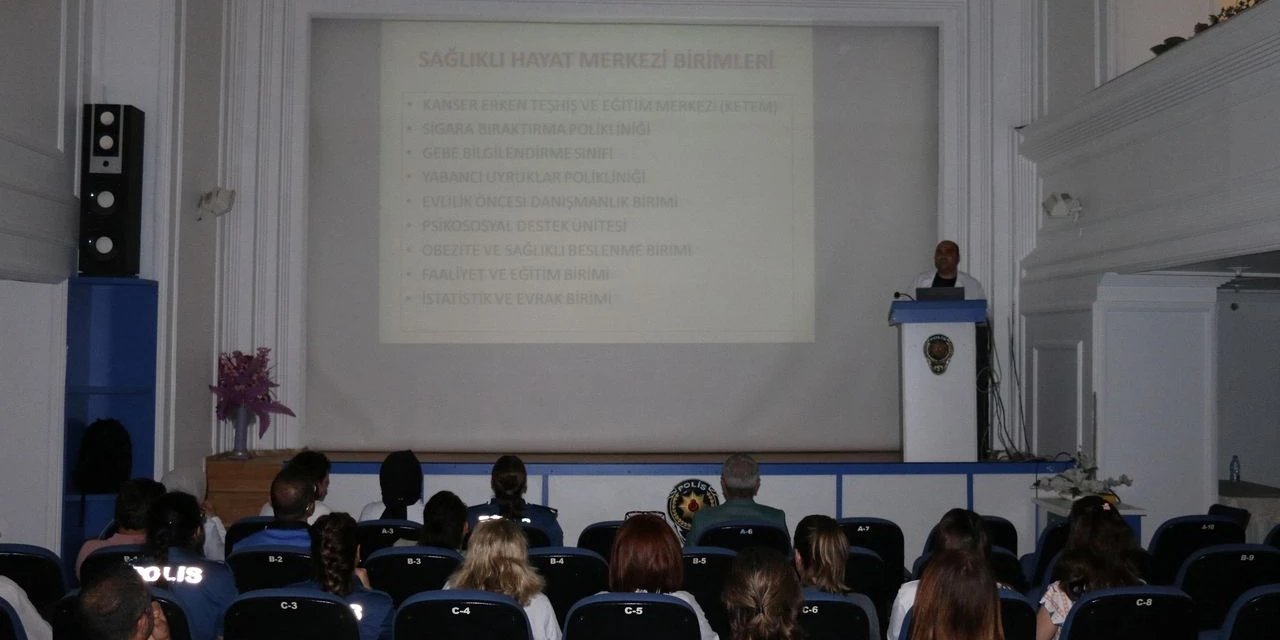Kırıkkale polisi sağlıklı yaşam için bilgilendirildi