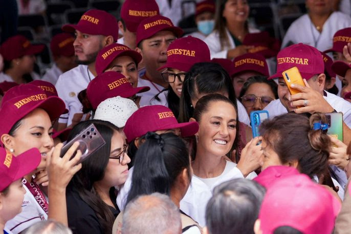 Jalisco, Claudia Sheinbaum encabeza asamblea de Salud Casa por Casa