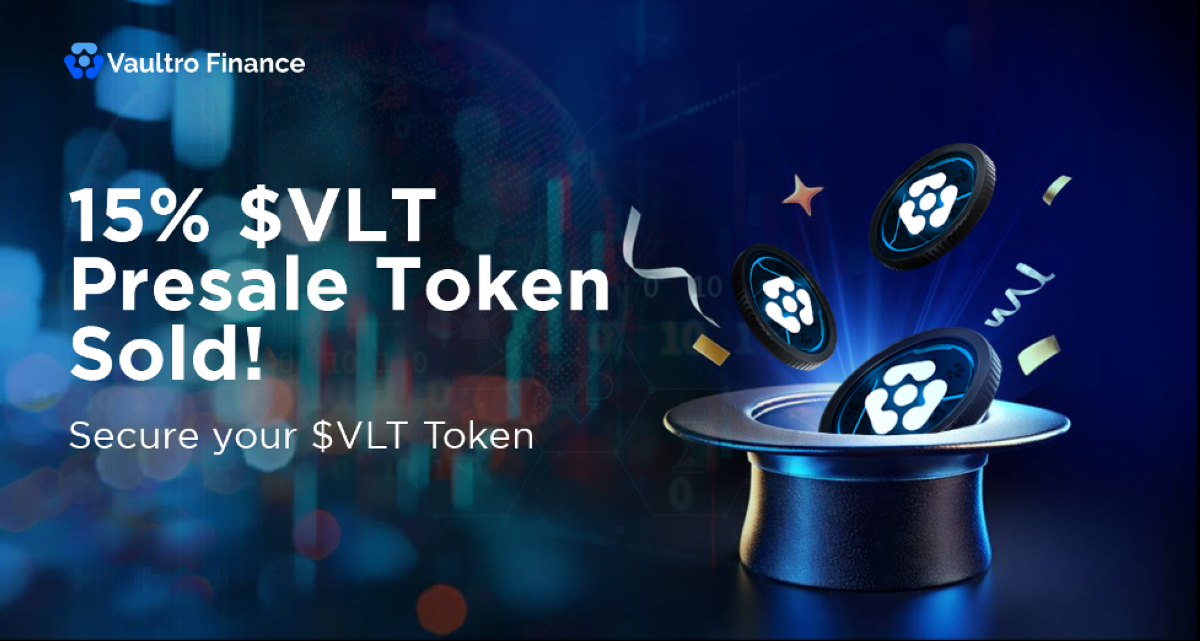 Vaultro Finance $VLT Presale: Sells Out 13,000 XRP – Early Investors Set for 30% Listing Boost!