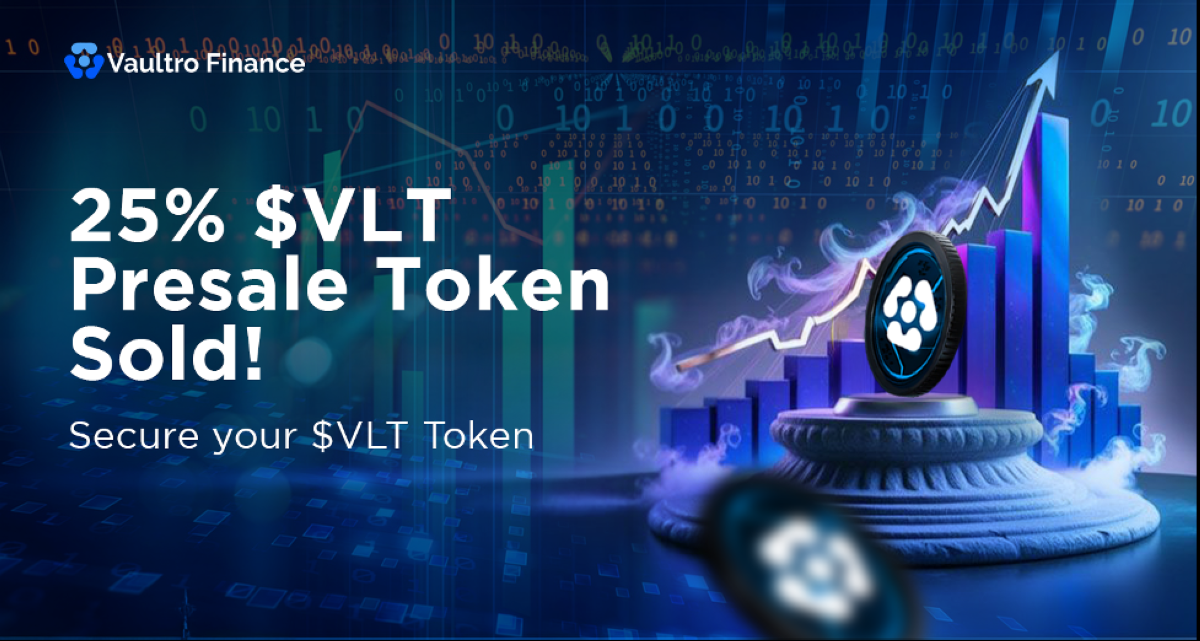 XRP (Ripple) News: Vaultro Finance Presale Rockets to 25% Hardcap as XRP Rally Fuels Investors Interest - Join $VLT Presale