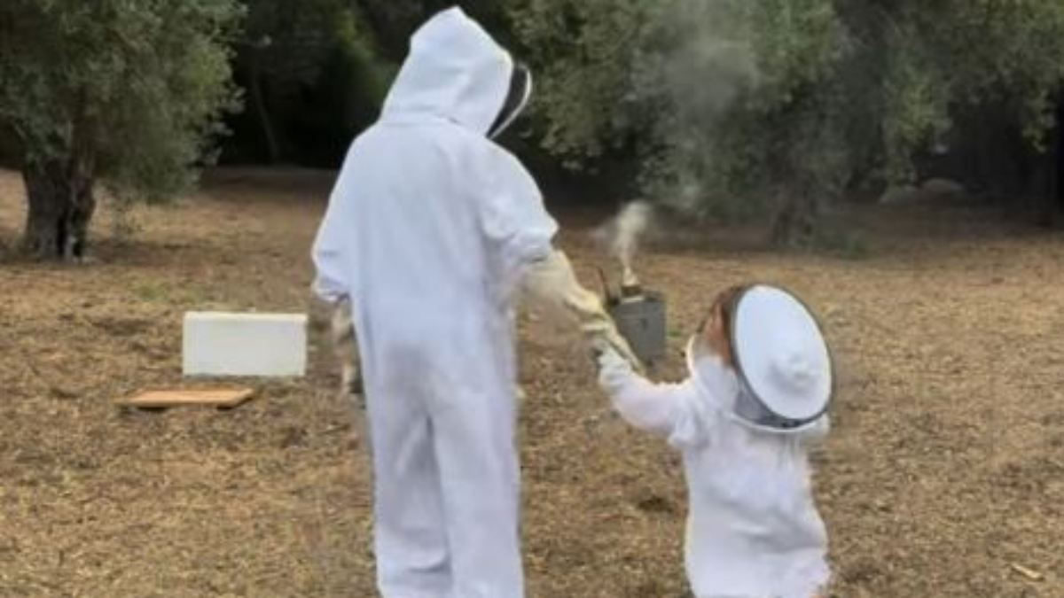 Bienchen summ herum Meghan und Lilibet besuchen Imker