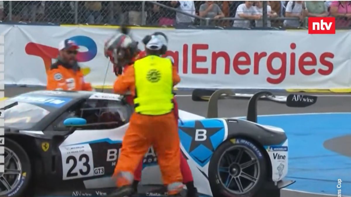 Le-Mans-Qualifikation: Ferrari-Pilot gerät völlig aus der Fassung – Aggressiver Ausraster nach Startunfall!