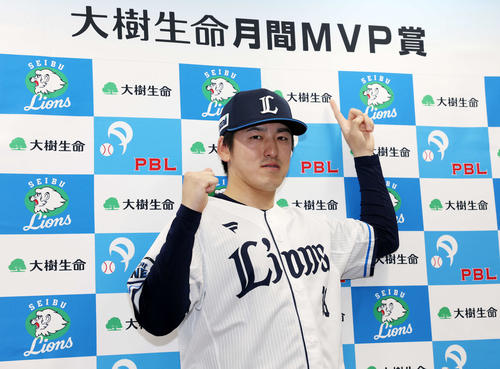 隅田知一郎、初の月間MVPを獲得！西武投手陣を牽引する快進撃に期待