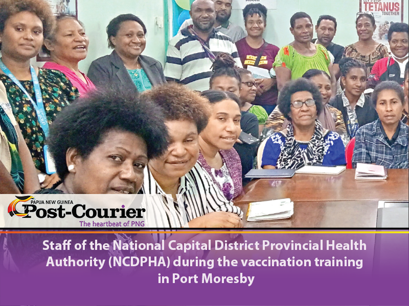 Boost for PNG's MNTE Campaign: Healthcare Workers Get Vaccination Training