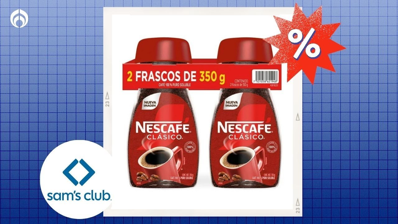 Oferta exclusiva en Sam's Club: 2 frascos de Nescafé con excelente calificación de Profeco