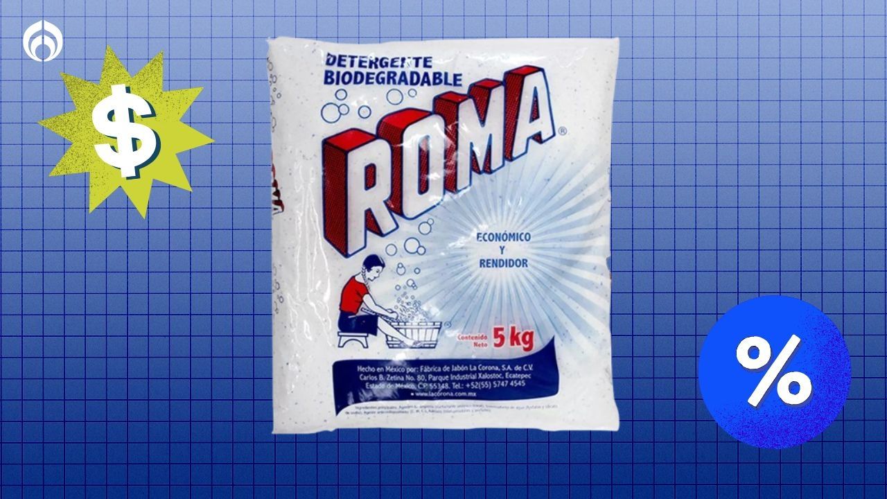 ¿Dónde comprar el jabón Roma de 5 kg más barato? ¡Scorpion Autoservicios al mayoreo lo oferta a solo 184.50 pesos!