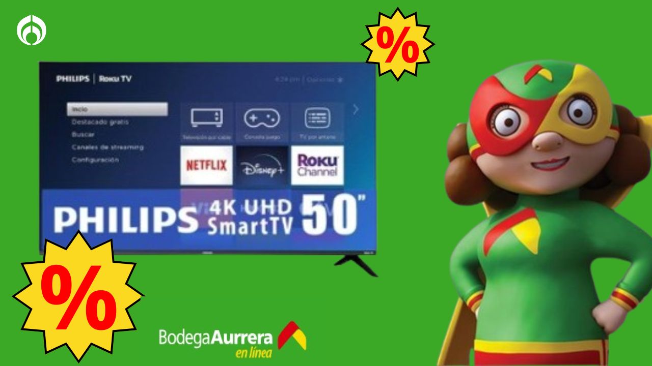 ¡Oferta imperdible! Bodega Aurrera: pantalla Philips a precio de regalo, controla tu TV desde tu celular