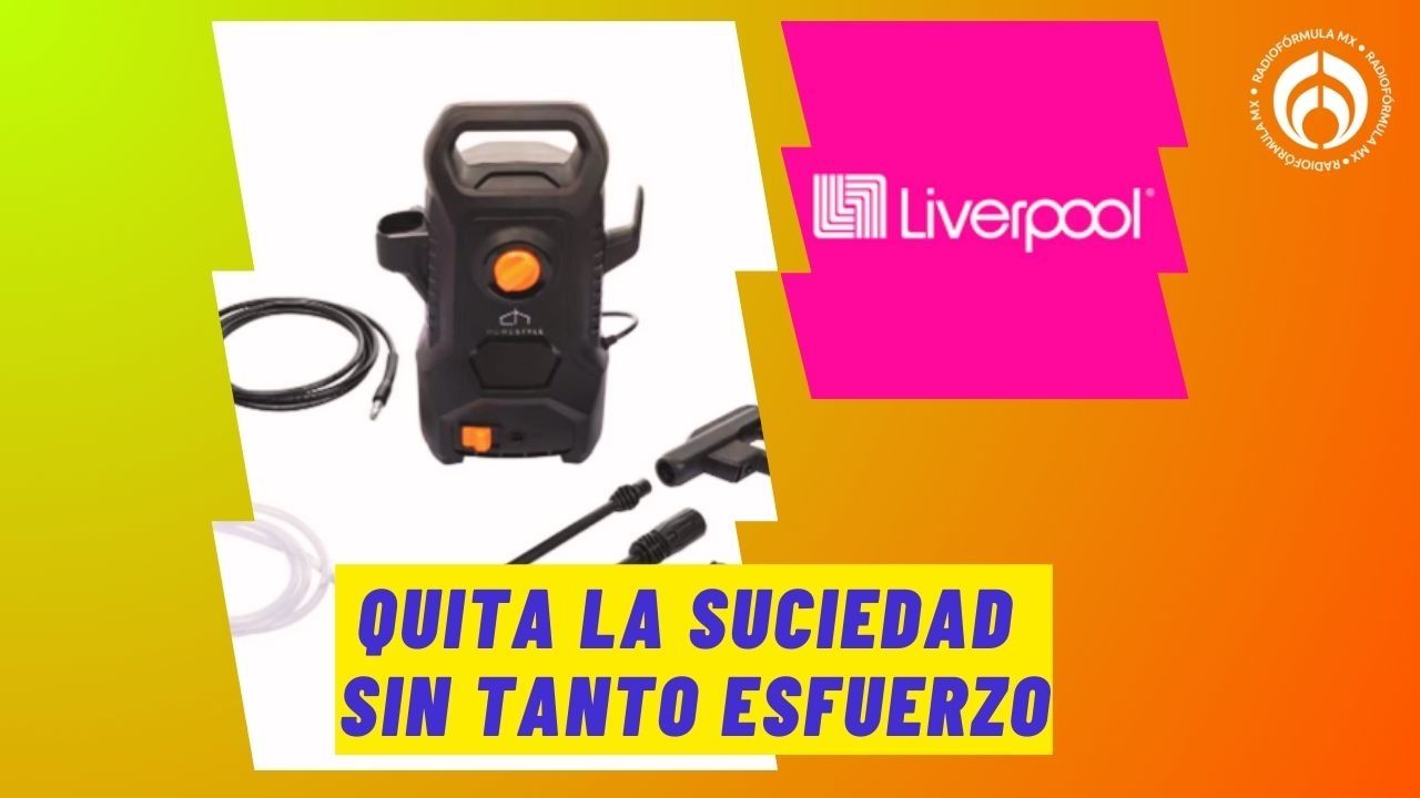 Liverpool: hidrolavadora con lanza chorro variable para limpiar el auto vale menos de $1,000
