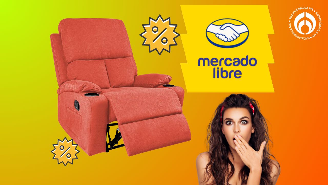 ¡Oferta exclusiva! Sillón reclinable moderno con descuento de $3,000 pesos en Mercado Libre