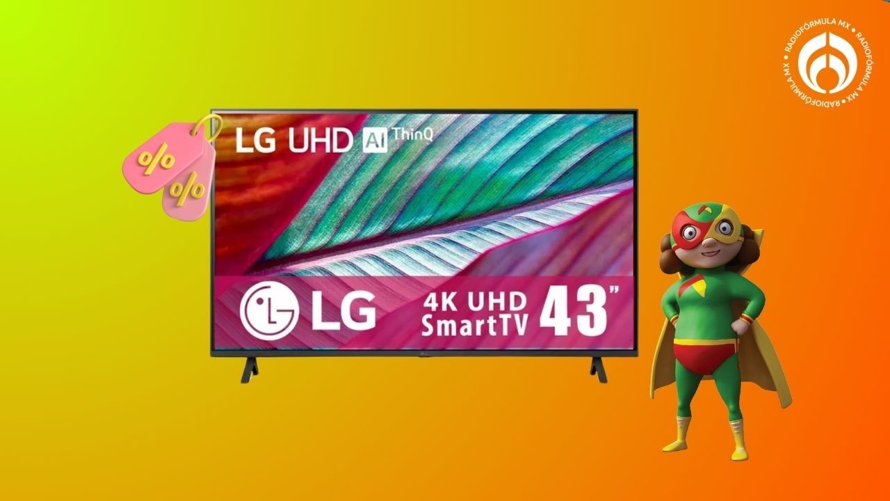 Esta es la pantalla más barata de 43 pulgadas que vende Bodega Aurrera; tiene tecnología 4K