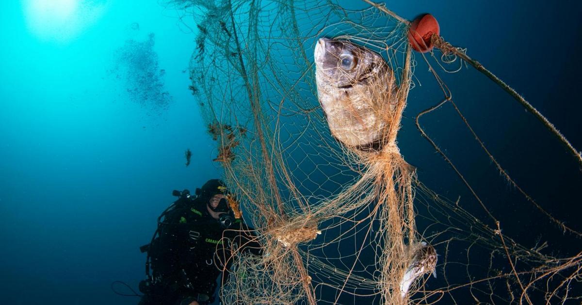 Reti fantasma, plastiche e ferro: il mondo dello sport va sott'acqua
