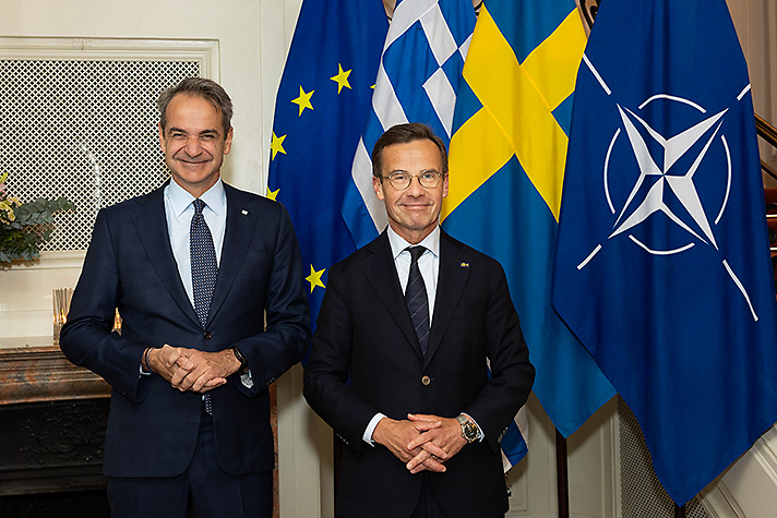 Statsministern tog emot Greklands premiärminister