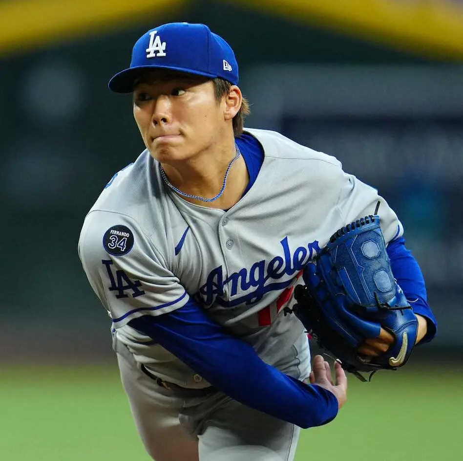 山本由伸、初回3者凡退＆2奪三振！ドジャース先発、完璧な立ち上がりを見せる