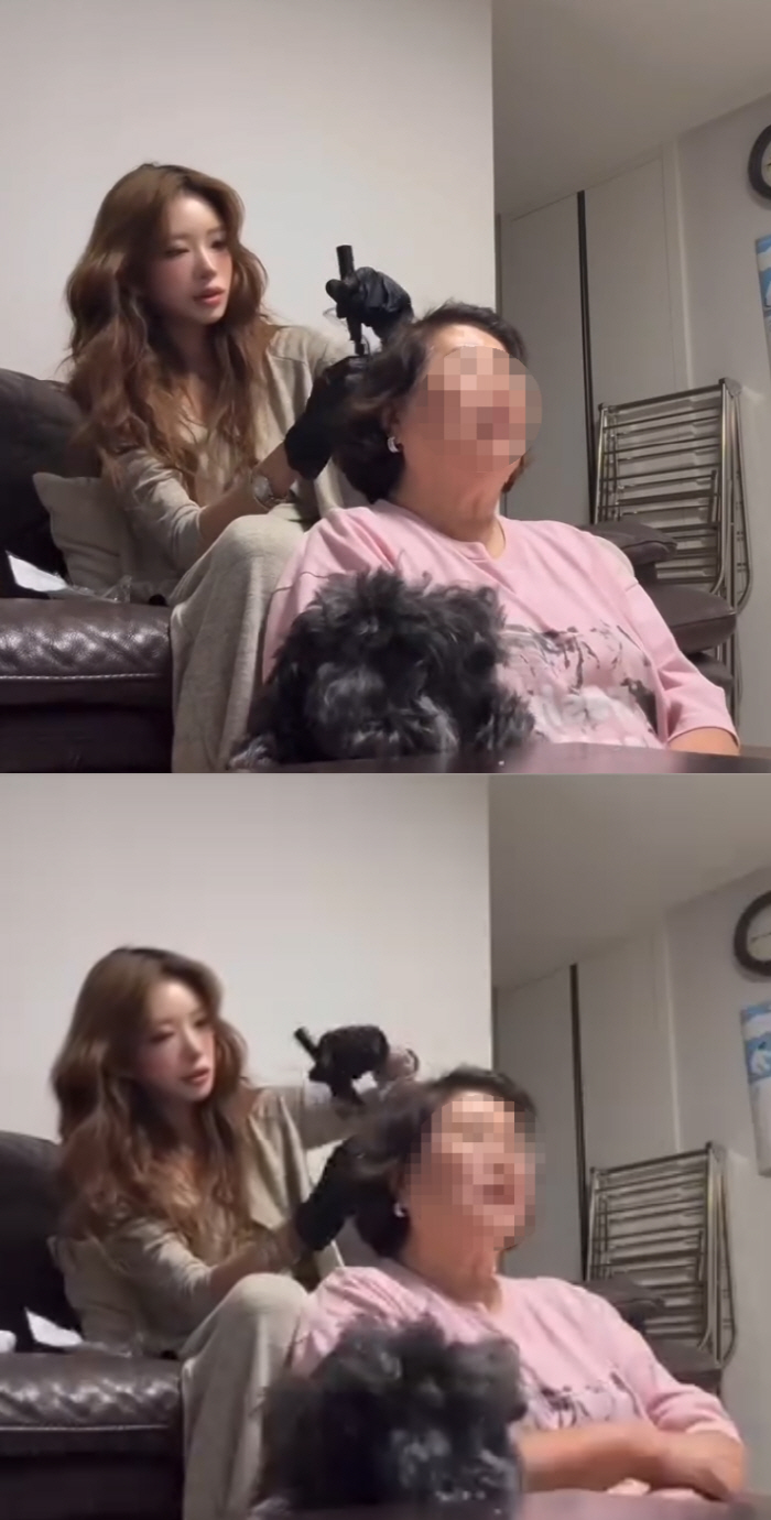 故 최진실 딸 최준희, 할머니 염색 셀프 서비스! 뭉클한 애틋함에 감동