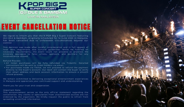 Konsert Big 2 Super K-Pop Dibatalkan: Penganjur Jelaskan Tarikan Diri, Bukan Masalah Kelulusan!